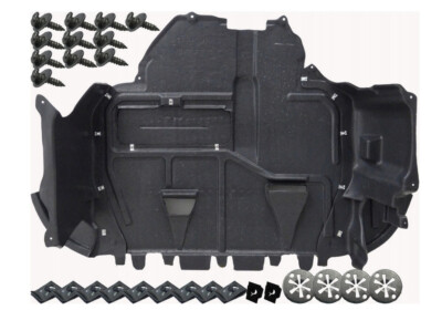 Cache Protection Sous Moteur Pour Audi TT 1998-2006 - Plaque Couvercle Noir + Clips - Neuf