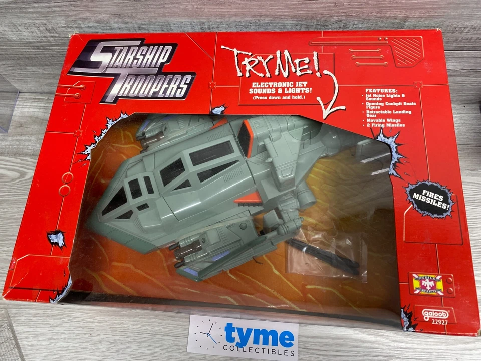 Tac Fighter Vintage Starship Troopers Action Fleet 1997 Galoob Fechado Novo - Imagem 2 de 3