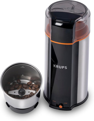 Krups Silent Vortex Grinder - 2 Speeds, Removable Bowl, Dishwasher Safe