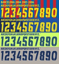 Juego de nombre y número para fútbol fútbol Barcelona La League y UEFA 2004/2005/2006