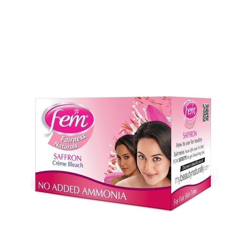 Fem Fairness Naturals SAFFRON Creme Bleach Healthy Fair Skin No 