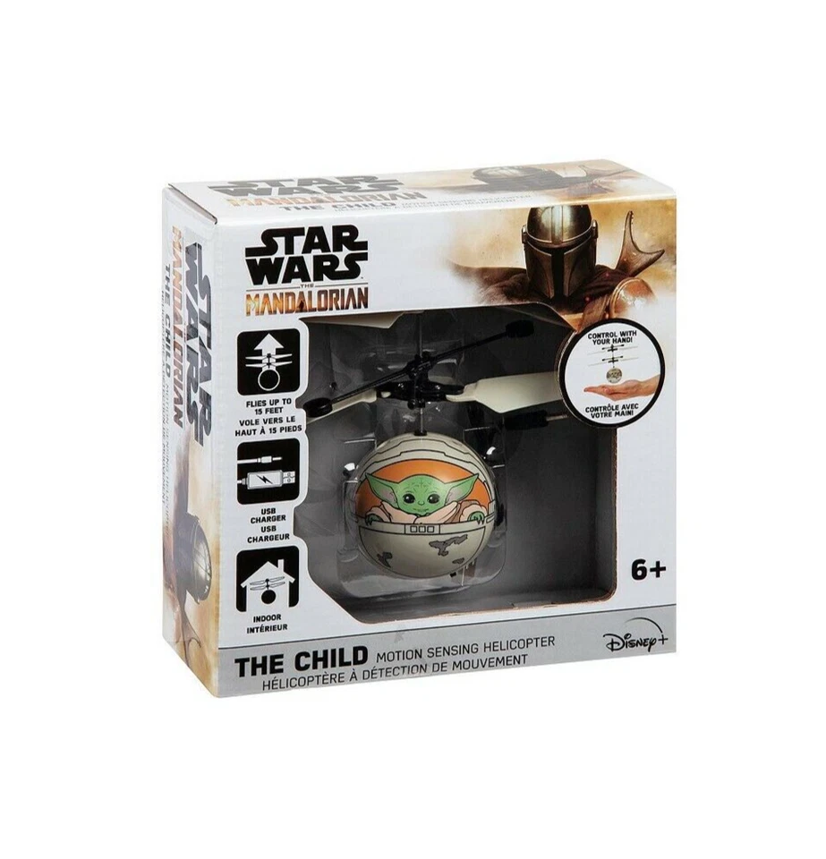 Star Wars The Mandalorian Baby Yoda Motion Sensing Helicopter - Image 2 of 4
