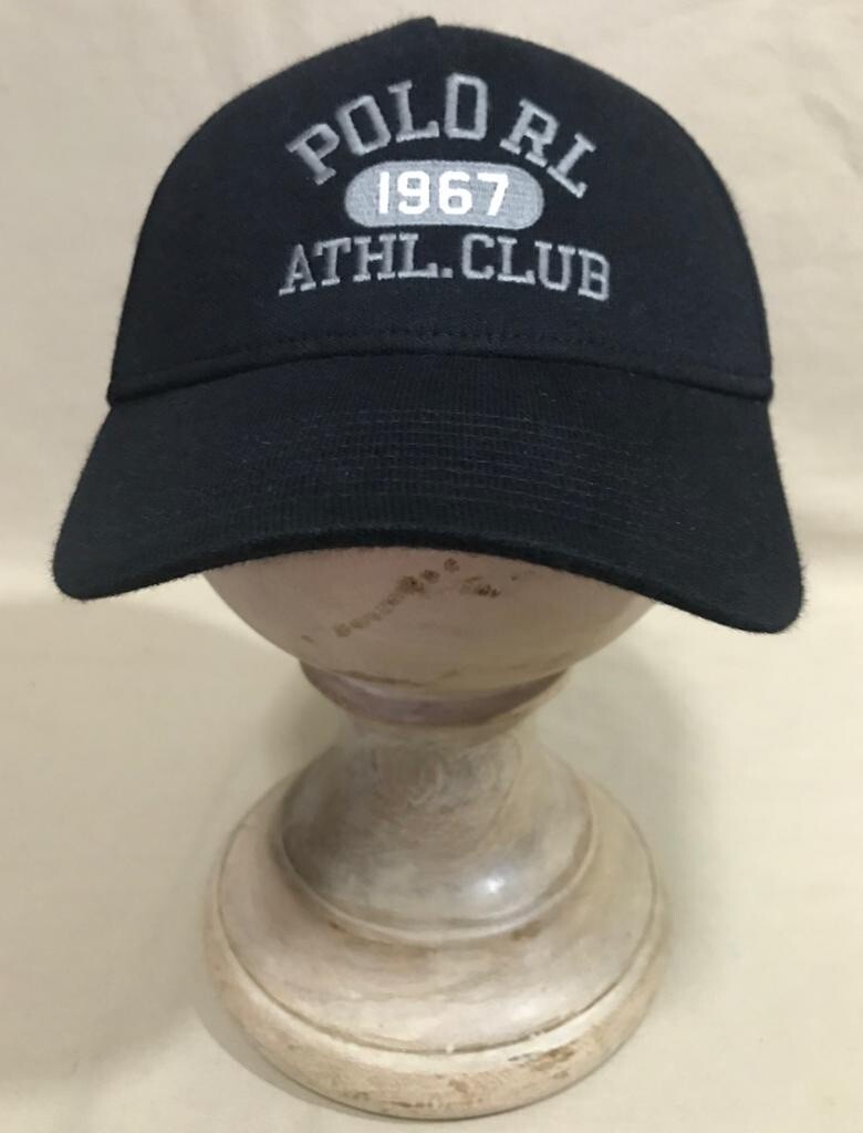 PONY Polo Ralph Lauren Uomo POLO RL 1967 ATHL. Cappello berretto sportivo CLUB nero taglia unica