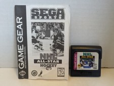 NHL ALL STAR HOCKEY game for Sega Game Gear cartridge + Manual Tested + Working