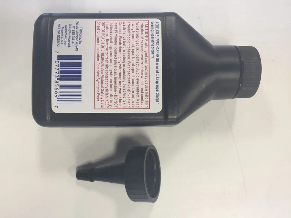 (2) 4 oz Bottles of Genuine GM OEM AC Delco Supercharger Oil Synthetic 12345982 - Image 2 of 3