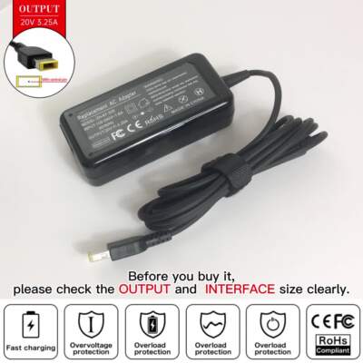 Replacement AC Adapter Charger For Lenovo Flex 3-1580 80R4 Laptop - Power Cord & Supply