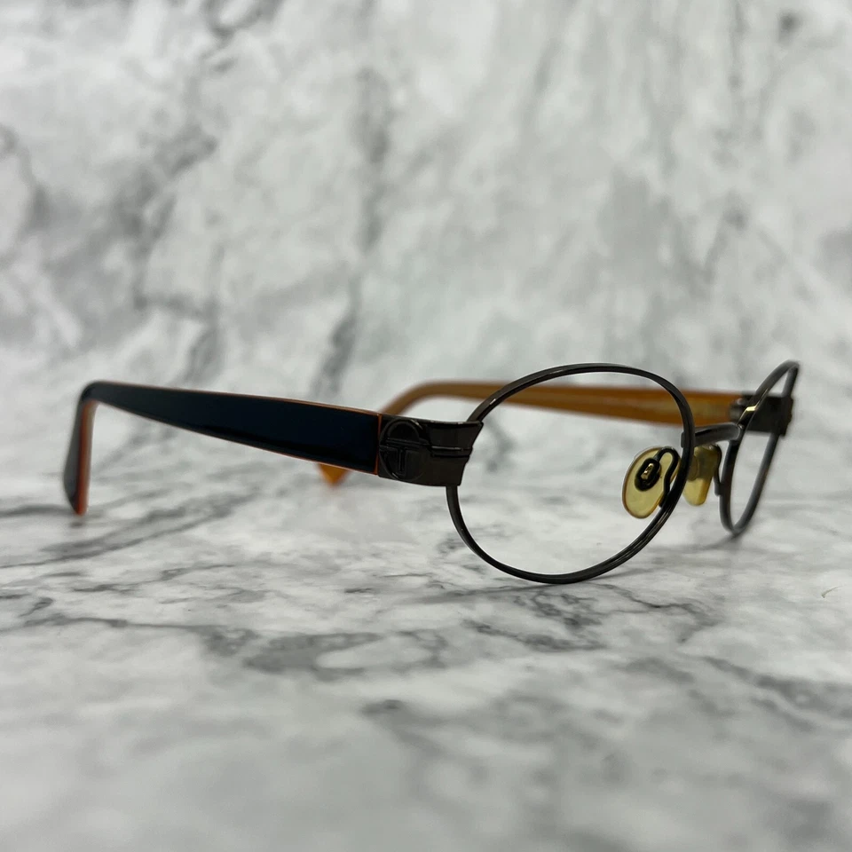 Monturas de gafas redondas marrón 135 mm Sergio Tacchini ST1058-S T863 GRANDES Foto 3 de 4