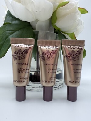 3 X CAUDALIE PREMIER CRU THE EYE CREAM 0.10 FL.OZ / 5ML Each=Full Size $85 Value