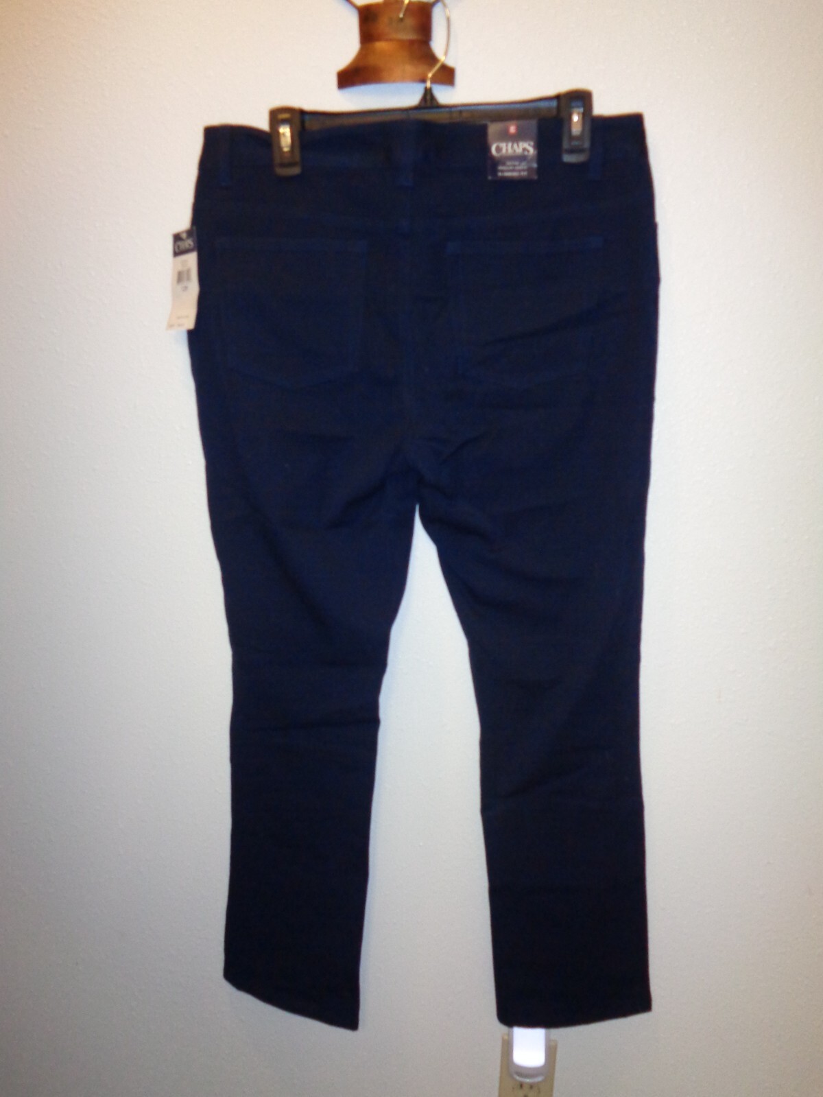 Chaps Navy Blue Pants Size 12 Petite NWT Slimming Fit