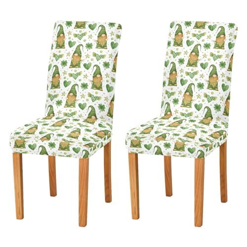 St Housses de Chaise en Spandex pour Salle à Manger Lot de 4 Chaise Imprimée Extensible Protec... - Photo 1/7
