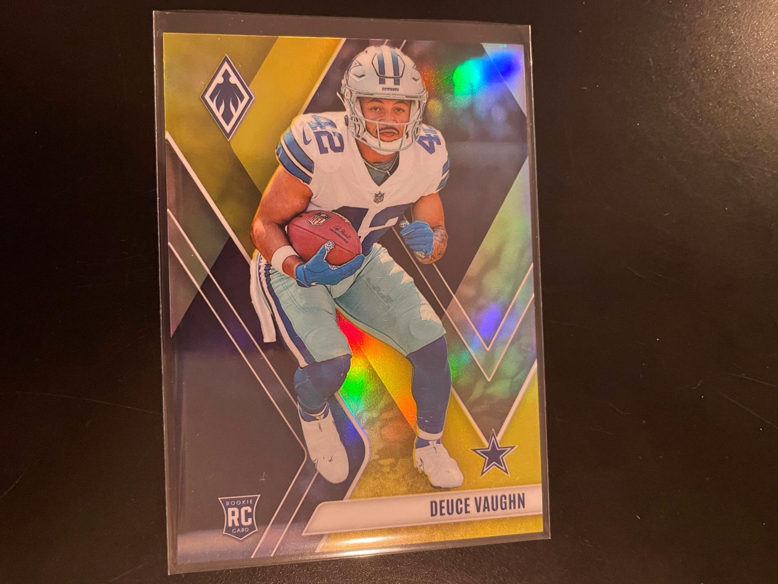 Deuce Vaughn 2023 Phoenix Yellow Prizm Rookie RC #22/75 #134 Cowboys M26