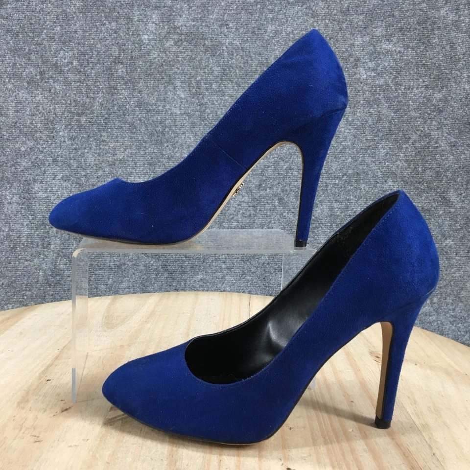 Zapatos de tacón Rock Republic para mujer 8 M Gwen informales sin cordones tela azul aguja Foto 2 de 4