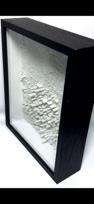San Francisco CA - 3D Printed City - Shadow Box Frame