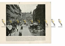Graben, Vienna, Austria, Book Illustration (Print), 1899