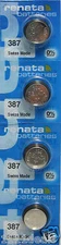 387S Renata Watch Battery 4 Pcs