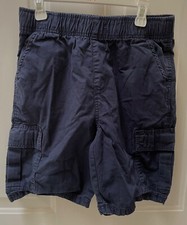 Place Lot of 2 Pairs of Boy's Uniform Cargo Shorts Size 10 Blue
