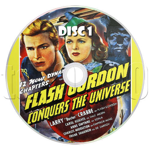 Flash Gordon Conquers the Universe (1940) Movie Serial Cliffhanger (2 x DVD)