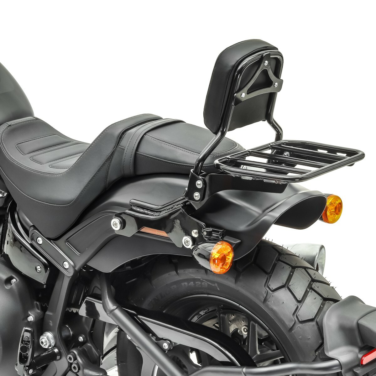 Étagère Arrière Moto Pour Softail Pour Fat Pour Boy Pour FLFB Pour FLFBS 2018-2023 2022 Moto Sissy Bar Dossier Porte-Bagages Porte Bagages Support Moto (Couleur