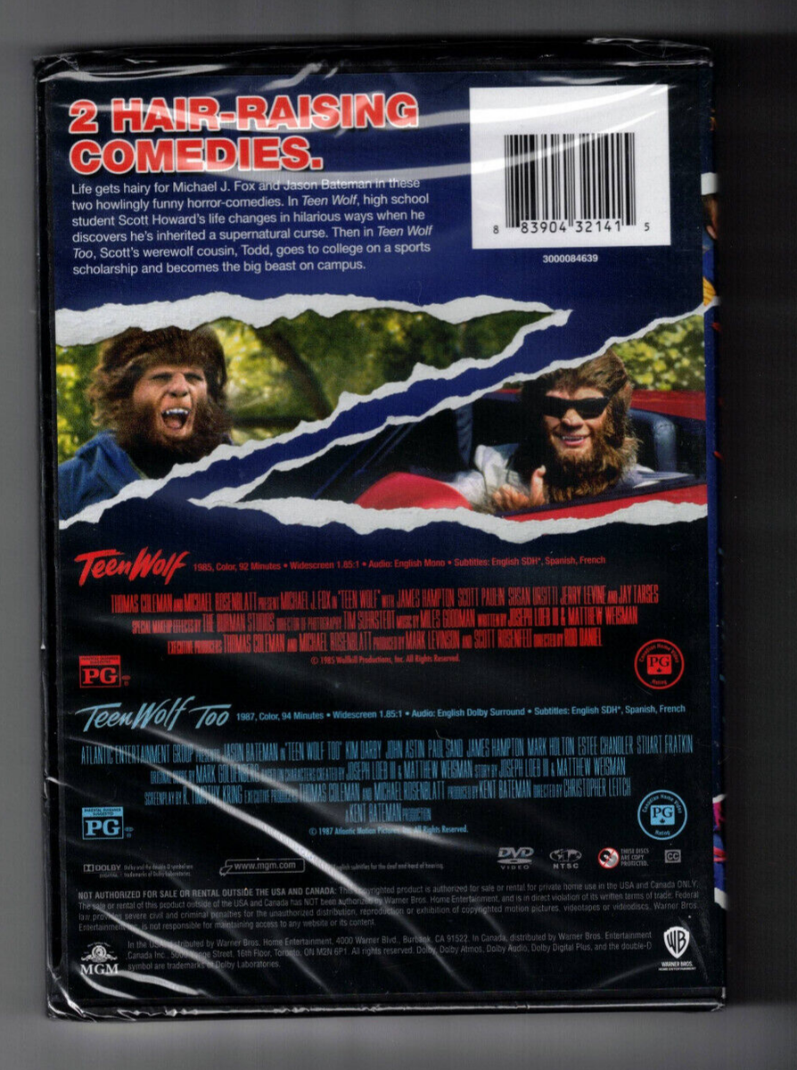 TEEN WOLF (1985 Michael J. Fox) + TEEN WOLF 2 (1987 Jason Bateman