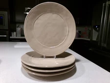 VIETRI VIVA LOT OF 4 TAUPE DINNER PLATES