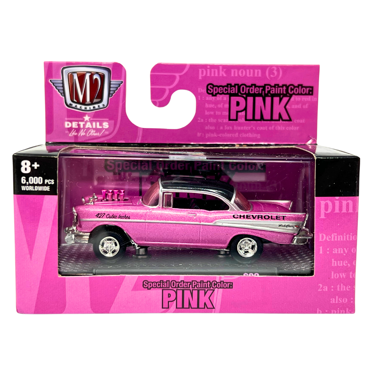 M2 Machines PINK 1957 Chevrolet Bel Air Gasser S92 1:64