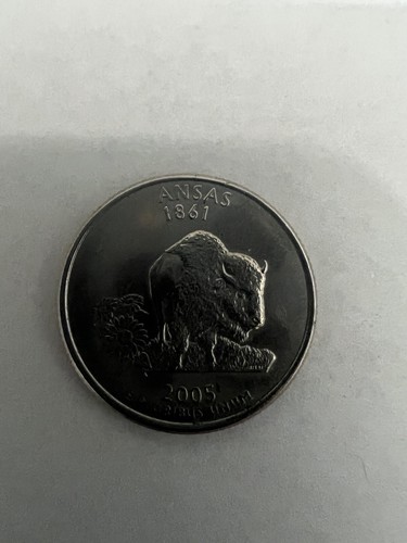 Kansas State Quarter - D KANAS Missing The “K” Mint Error Quarter. - Picture 7 of 7