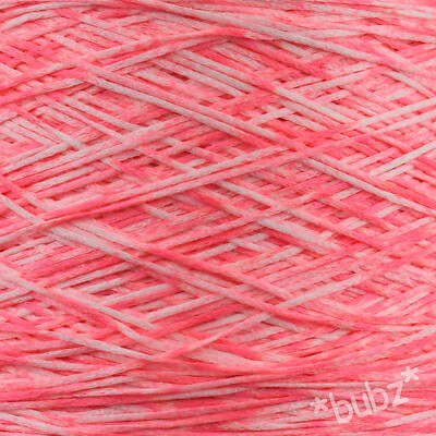 ROSA & WEISS 4-FÄDIG ITALIENISCHES BANDGARN 400g KONE 8 KNÄUEL SPACE GEFÄRBT BAND STRICKEN