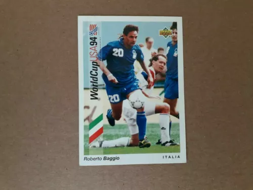 FIGURINA CARD WORLD CUP USA 94 UPPER DECK N.27 ROBERTO BAGGIO