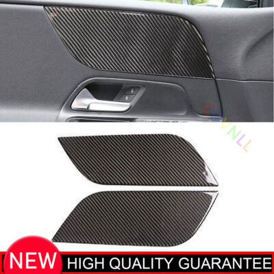 For Benz GLB 20-2022 Real Carbon Fiber Car Inner Door Strip Panel Decor Trim 2*