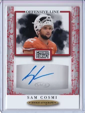 2021 Sage Hit Draft High SAM COSMI RED Auto Autograph RC Rookie Card