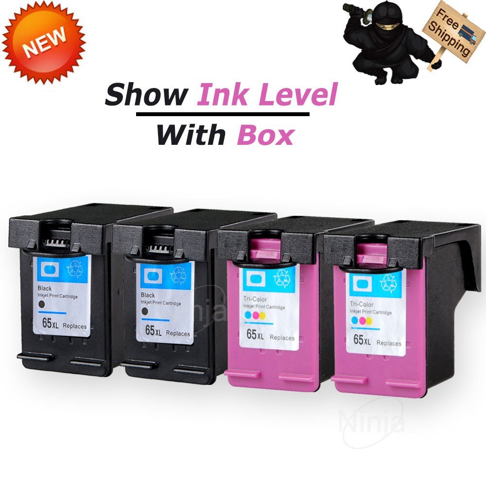 Ink Cartridges for HP 65XL fits Deskjet 2622 2652 2655 3721 3722 ENVY 5052 5055-image