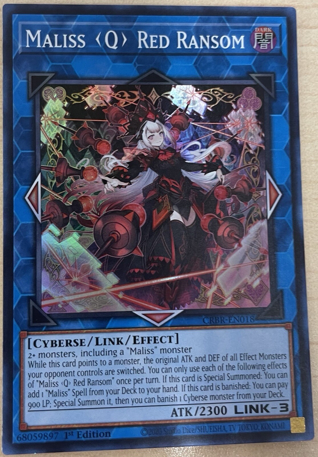 Red Ransom Yu-Gi-Oh! Maliss Q Red Ransom CRBR-EN018 Super Rare 1st Ed | eBay