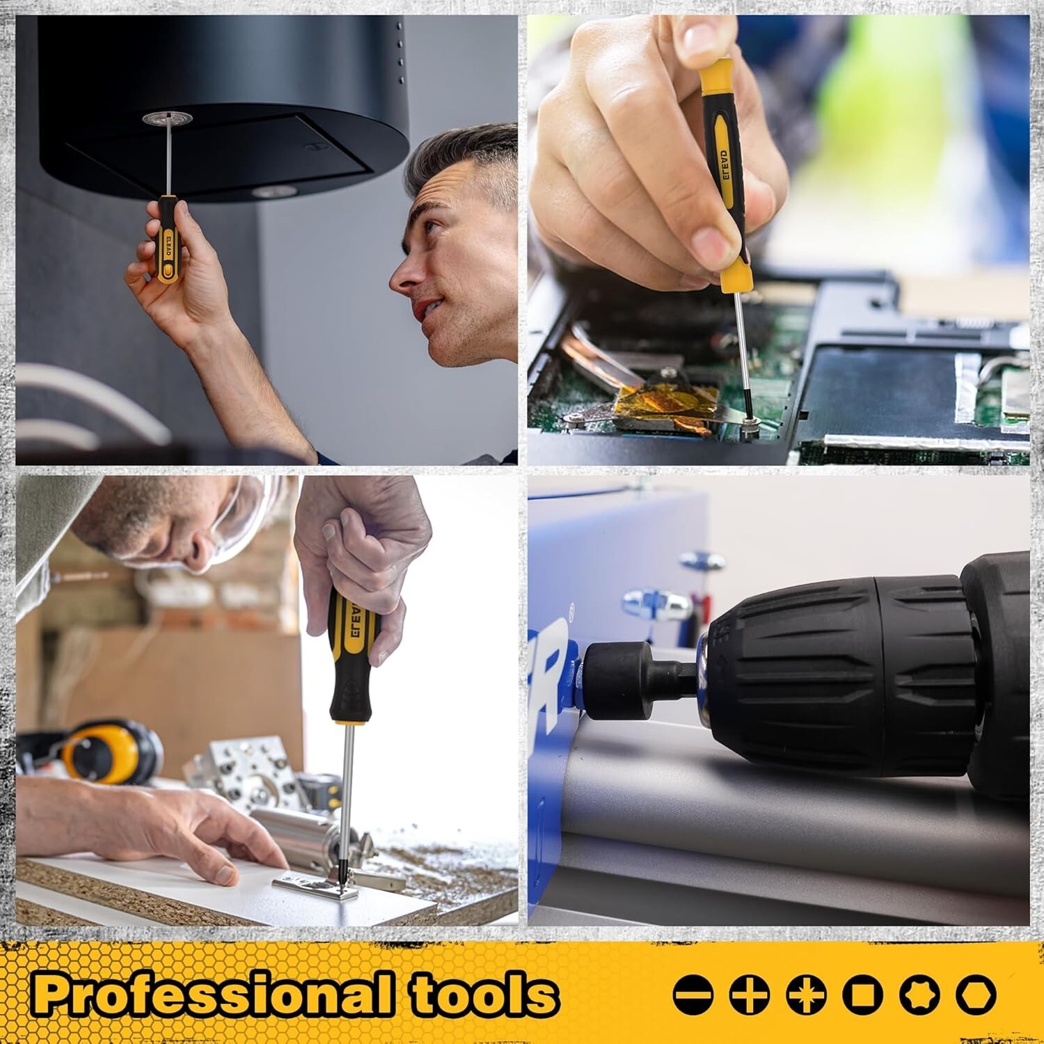 86PCS Magnetic Screwdriver Set w/ Case, Slotted, Phillips, Hex,Torx, Nut Drivers