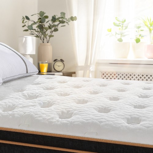 BedStory 12 Inch Gel Infused Memory Foam Hybrid Mattress Pocket Coil