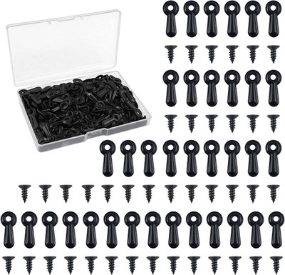 150PCS Picture Frame Backing Clips with 150 PCS Screws, Metal Turn Button Fasten
