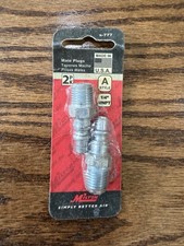 Milton H Style Plugs 1/4 Male NPT Steel  Quic...