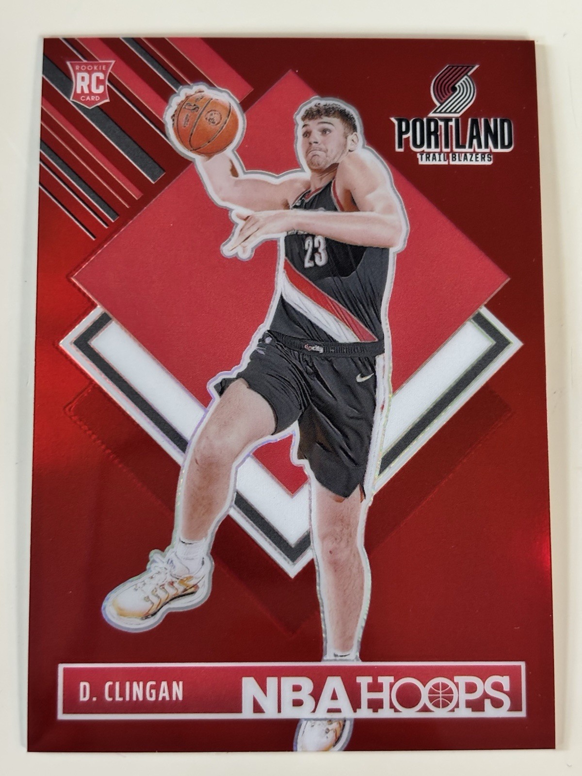 2024-25 Panini Nba Hoops - Donovan Clingan #293 Premium Red /99 (RC)