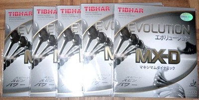 5× Tibhar Evolution MX-D | schwarz  | 2,0 mm | Neu! | Sonderpreis!