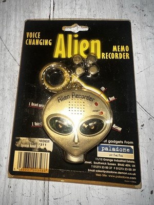 [RARE] NIP PALADONE 90,S ALIEN ABDUCTION VOICE CHANGING RECORDER MEMO ROSWELL 