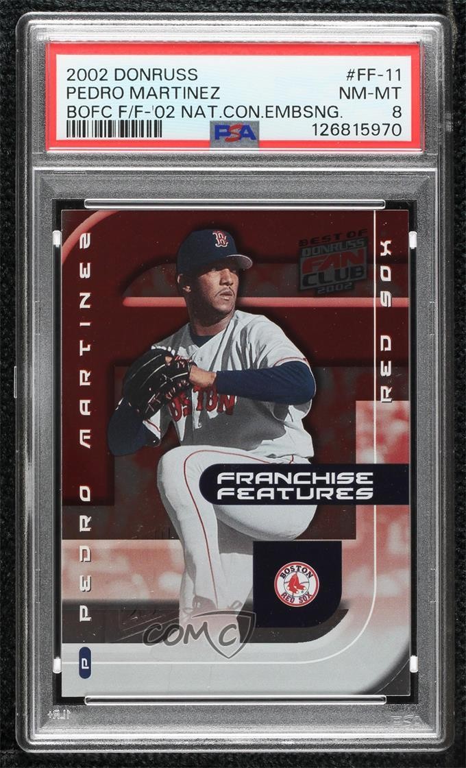 2002 Donruss Best of Fan Club Franchise Features 4/5 Pedro Martinez #11 HOF 04cw