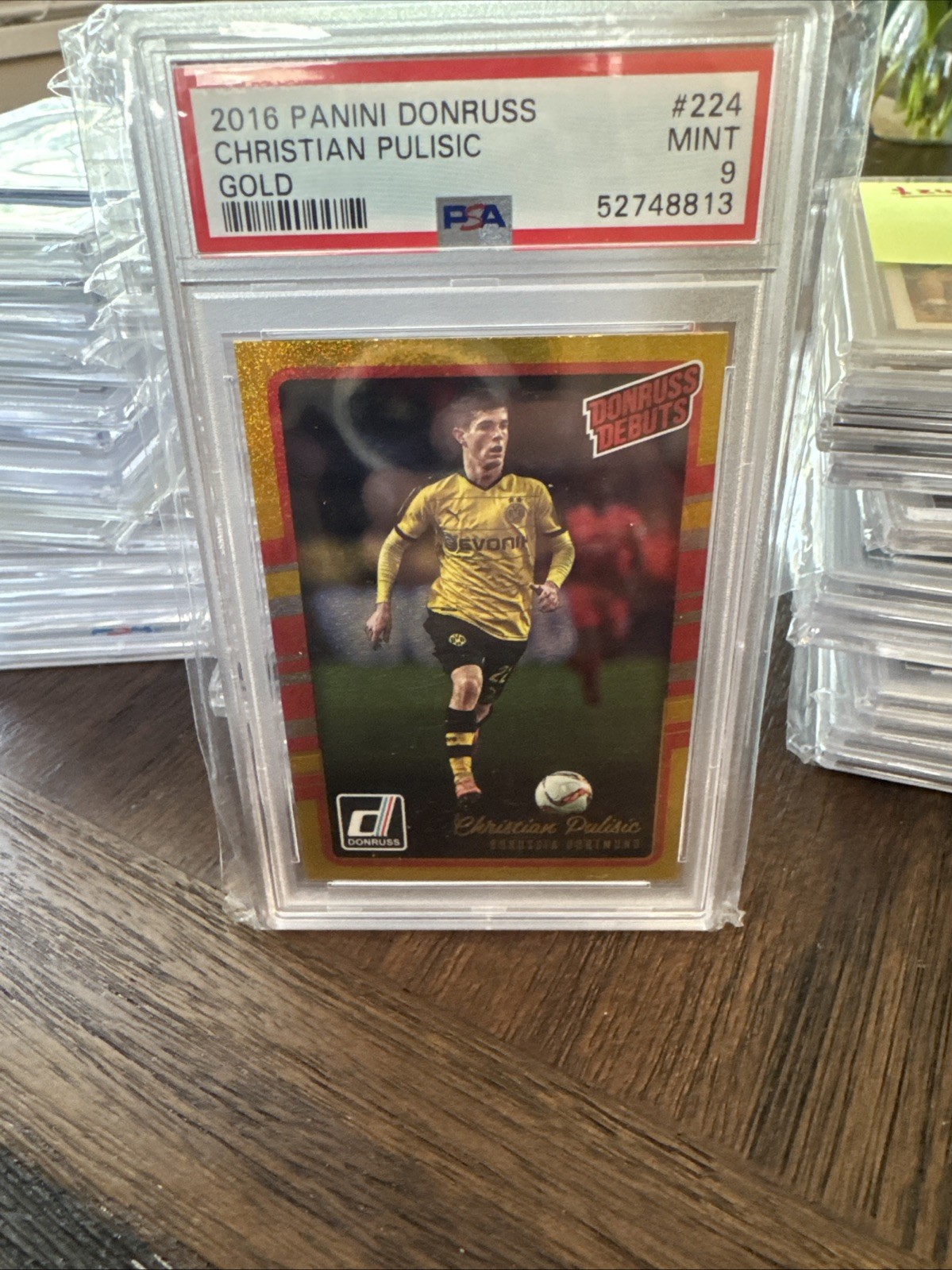 2016-17 Panini Donruss - Donruss Debuts Christian Pulisic #224 Gold (RC)
