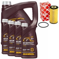 MotoröL Set Mannol 5W-30 Energy Formula PSA 9 Liter + ÖLfilter FüR Opel Movano B