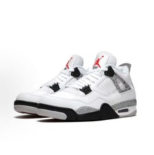 Nike Air Jordan 4 Retro White Cement Mid Top Men s Basketball Shoes US7-12