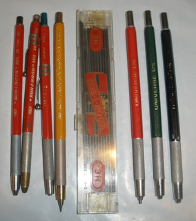 KOH I NOOR Mechanical Pencils 5611 5616 Italy Universe 125 Austrian Leads 3H Lot