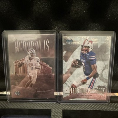 Topps 2024 Kevin Jennings SMU Acropolis & College Rule Playbook 2 Card Lot