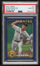 2024 Topps Series 1 Retail Royal Blue Quinn Priester #93 PSA 10 GEM MT 0ma6