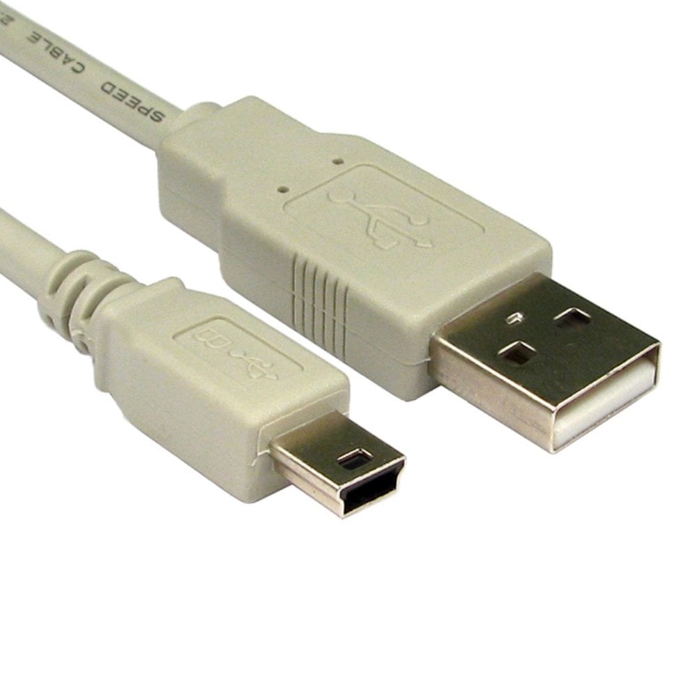 Cables Direct 1.8m USB2.0 Type A M to Mini B M Cable - Beige