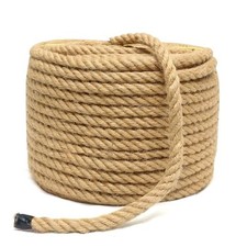 Jute Rope 1/2 Inch 200 Feet Hemp Rope for Deer, Heavy Duty, Twisted, Natural,...