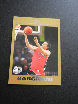 2007-08 Topps Gold /2007 Andrea Bargnani #38 Toronto Raptors