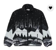 Palace Peak Funnel Fleece Jacket (Black, Large) [FW22] BRAND NEW